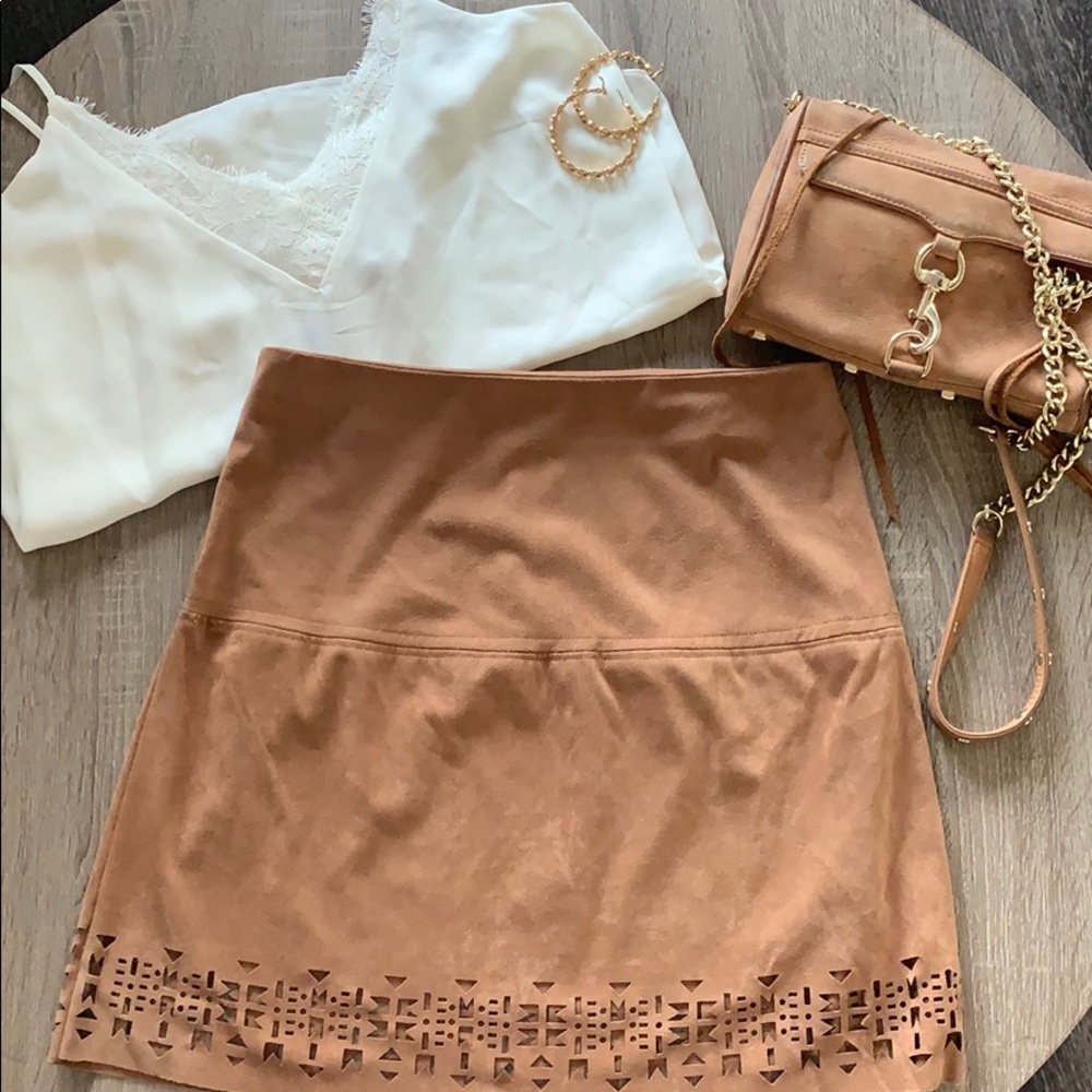 Suede Mini Skirt
